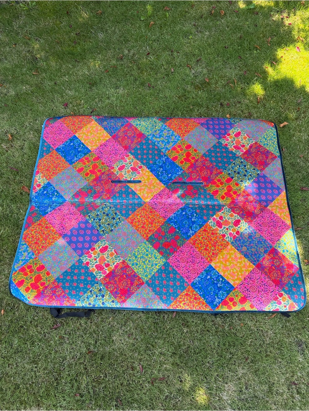 ✨NATURAL LIFE Universal Car Seat Cover in Bright Patchwork Zinnias Print 🚐